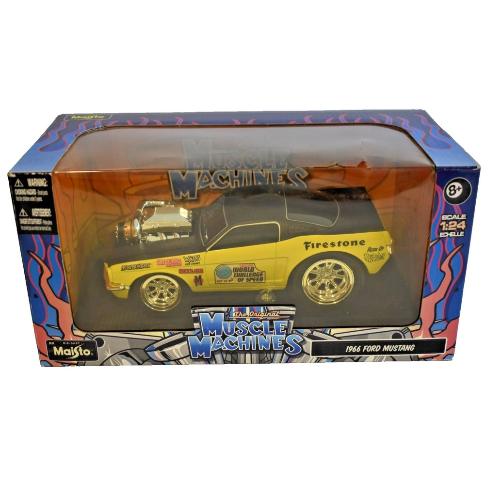 Maisto Muscle Machines 1:24 Diecast 1966 Ford Mustang World Challenge of Speed
